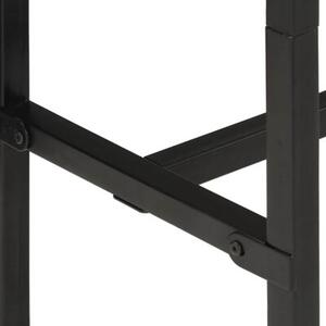 Stolik barowy, 150x55x107 cm, surowe lite drewno mango