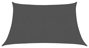 Żagiel przeciwsłoneczny, 160 g/m², czarny, 3/4x2 m, hdpe