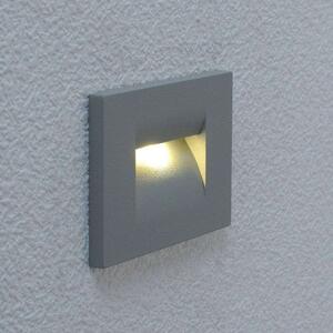 Lucande - Nevin LED Ogrodowe Wbudowana Lampa Ścienna Silver