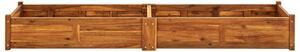 Podwyższona donica ogrodowa, drewno akacjowe, 200x50x25 cm