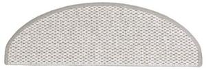 Samoprzylepne nakÅadki na schody 15 szt., 65x21x4 cm, platynowe