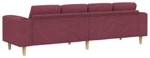 Nowoczesna sofa w kolorze czerwonego wina z ergonomicznymi podÅokietnikami i trwaÅym wypeÅnieniem z pianki, idealna do wspÃ³Åczesnych wnÄtrz