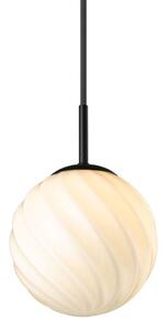 Halo Design - Twist Ball Lampa Wisząca Ø15 Opal/Black Halo Design