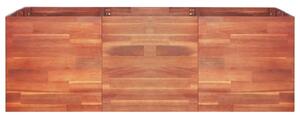 Podwyższona donica z drewna akacjowego, 150 x 100 x 50 cm