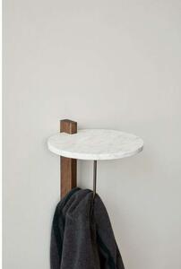Audo Copenhagen - Corbel Shelf Dark Stained Oak Carrara Marble