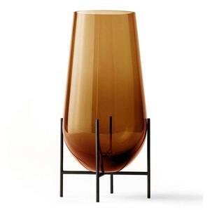 Audo Copenhagen - Echasse Vase L Amber/Bronzed Brass