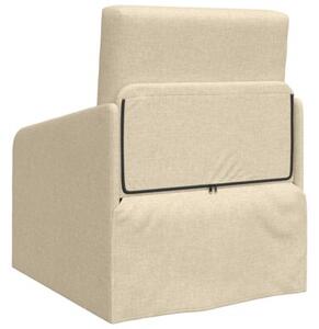 Sofa bed kremowy 65 x 80 x 83 cm tkanina