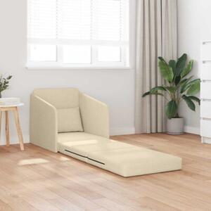 Sofa bed kremowy 65 x 80 x 83 cm tkanina
