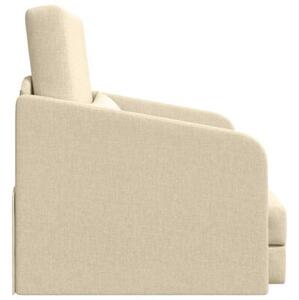 Sofa bed kremowy 65 x 80 x 83 cm tkanina
