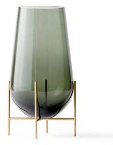 Audo Copenhagen - Echasse Vase Medium Smoke/Brushed Brass Audo Copenhagen