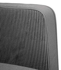 Sofa fotel z podÅokietnikami ciemnoszary 54 cm tkanina corduroy