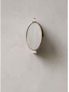 Audo Copenhagen - Pepe Marble Mirror Wall Brass/White Audo Copenhagen