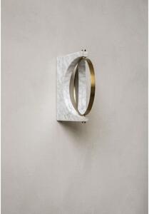 Audo Copenhagen - Pepe Marble Mirror Wall Brass/White Audo Copenhagen