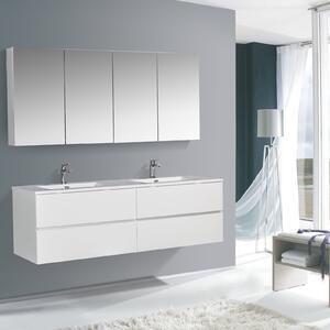 Zestaw mebli łazienkowych EDGE 15002 szafki podumywalkowe - 75 x 52 x 52 cm - W komplecie podwójna umywalka