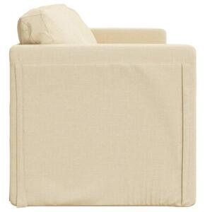 Sofa podÅogowa 2-w-1, kremowa, 112x174x55 cm, tkanina