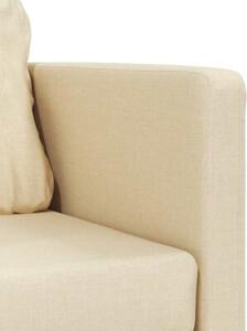 Sofa podÅogowa 2-w-1, kremowa, 112x174x55 cm, tkanina