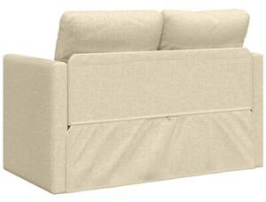 Sofa podÅogowa 2-w-1, kremowa, 112x174x55 cm, tkanina