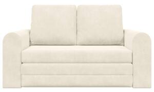 Sofa bed kremowy 148 x 71 x 83 cm aksamit