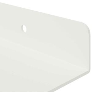 Nowoczesna wisząca półka z matowej stali - oszczędność przestrzeni i stylowy design