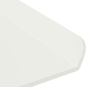 Nowoczesna wisząca półka z matowej stali - oszczędność przestrzeni i stylowy design