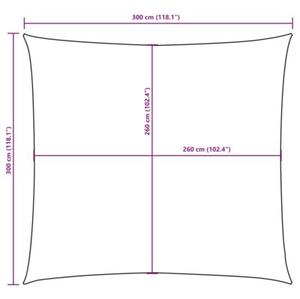 Żagiel ogrodowy, tkanina oxford, kwadratowy, 3x3 m, terakota