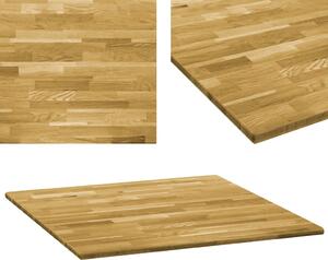 Kwadratowy blat do stolika z drewna dębowego, 23 mm, 80 x 80 cm