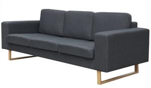 Sofa 3-os. ciemnoszara