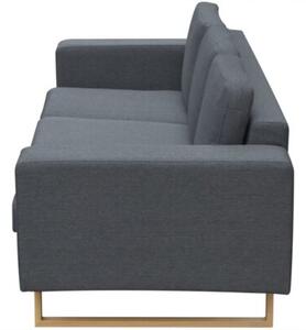 Sofa 3-os. ciemnoszara