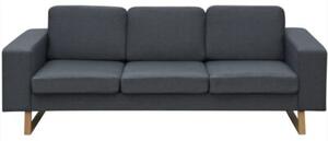 Sofa 3-os. ciemnoszara