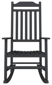 Fotel bujany czarny 84 x 65 x 114 cm żywica