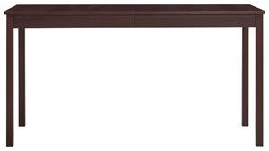 Stół do jadalni, ciemny brąz, 140 x 70 x 73 cm, drewno sosnowe
