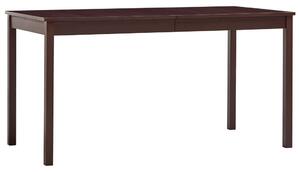 Stół do jadalni, ciemny brąz, 140 x 70 x 73 cm, drewno sosnowe