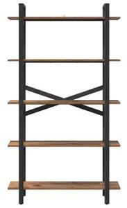 Półka na książki stare drewno 100 x 33,5 x 178 cm