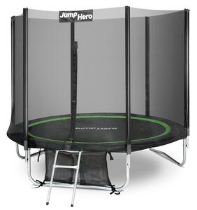 Trampolina ogrodowa z siatką zewnętrzną 244cm Jump Hero 8FT