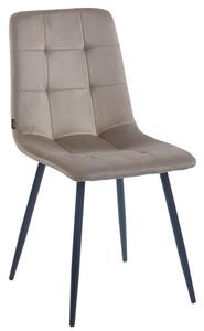 EMWOmeble Krzesło tapicerowane DC-6402 / cappucino #9 welur