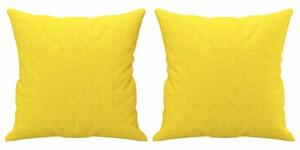 Sofa 3-osobowa wypoczynkowa z poduszkami, jasnoÅ¼Ã³Åta, 180 cm