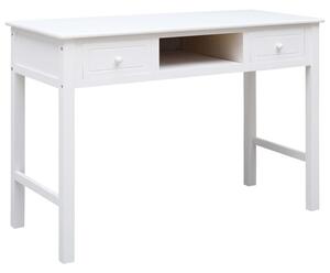 Biurko, biaÅe, 110 x 45 x 76 cm, drewniane