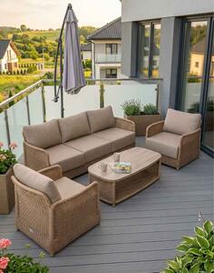 Zestaw ogrodowy Aruba: sofa, fotele, stolik kawowy