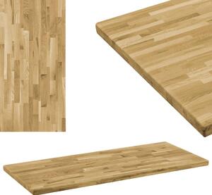 Prostokątny blat do stolika z drewna dębowego, 44 mm, 120x60 cm