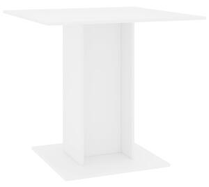 Stół jadalniany, biały, 80 x 80 x 75 cm, płyta wiórowa