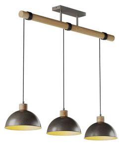 Lampa Wisząca Lindby, Holgar, ściemnialny, szary, salon, metal, industrialny
