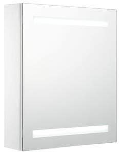 Szafka łazienkowa z lustrem i LED, 50 x 13,5 x 60 cm