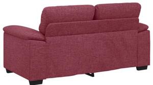 Sofa 2-osobowa w kolorze czerwonego wina 160x81x84 cm tkanina