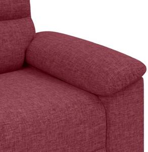 Sofa 2-osobowa w kolorze czerwonego wina 160x81x84 cm tkanina