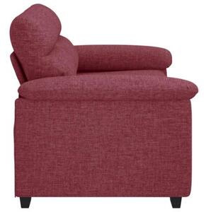 Sofa 2-osobowa w kolorze czerwonego wina 160x81x84 cm tkanina