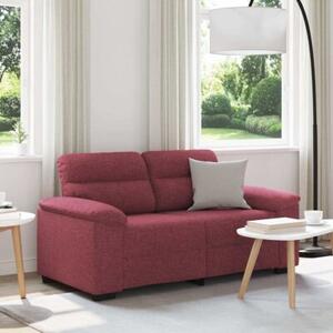 Sofa 2-osobowa w kolorze czerwonego wina 160x81x84 cm tkanina