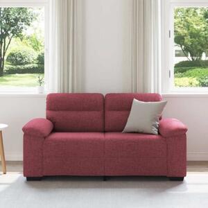 Sofa 2-osobowa w kolorze czerwonego wina 160x81x84 cm tkanina