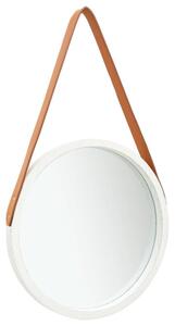 Lustro Åcienne na pasku, 40 cm, biaÅe