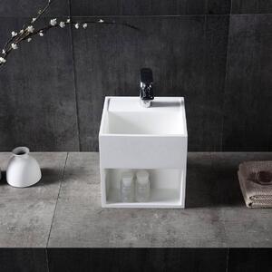 Umywalka ścienna TWG31 z odlewu mineralnegoBiały mat - 30 x 30 x 30 cm