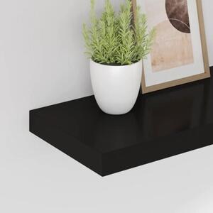 Półki ścienne, 4 szt., czarne, 60x23,5x3,8 cm, mdf